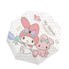 산리오 우산 3단 완전 자동 접이식 캐릭터 우양산