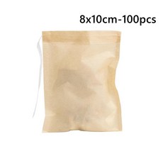 일회용 미표백 티 필터 백 차 생분해 목재 펄프 페이퍼, A.100PCS