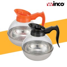 [WINCO] 윈코 1.8리터 파손방지형 커피 디켄터 CD-64 호텔 레스토랑, CD-64K (블랙-레귤러 커피용), 1개