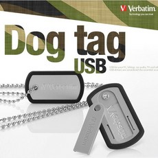 [바보사랑]DOG TAG 16GB USB메모리 군번줄 목걸이 16G, 1개
