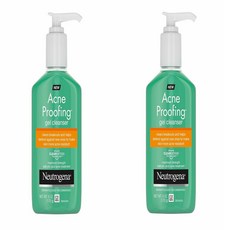 Neutrogena Acne Proofing Gel Cleanser 뉴트로지나 아크네 프루핑 데일리 페이셜 젤 클렌저 6oz(170g) 2팩, 1개