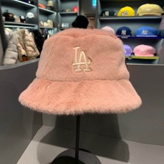 MLB 뽀글이 퍼 버킷햇 겨울신상 러블리 NY모자 인조밍크털