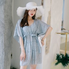 임산부 비치웨어 수영복 스파 빅 사이즈 비키니 3종 세트 복부 가림 루즈