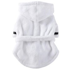 애완견용 슈퍼 흡수성 목욕 가운 후드 파자마 두껍고 고급스럽고, 1개