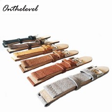 가죽 시계줄교체 빈티지시계줄 Onthelevel 18mm 20mm 22mm 24mm 스웨이드 시계 스트랩