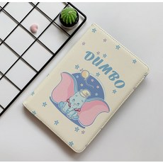 디즈니 아이패드 덤보 프로 미니 에어 케이스 파우치, 베이지 색 코끼리