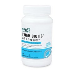 Claire Labs ABX 지원 프로바이오틱 - 항생제 치료 중 지원을 위한 100억 CFU 보충제 저자극성 및 비유제품(60캡슐) Klaire Labs ABX Support