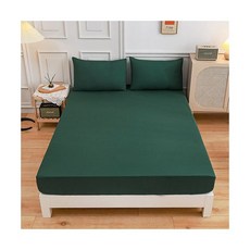 딥그린매트리스커버