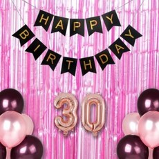 가랜드 장식 파티장식은박수술커튼(메탈핑크) 생일 파티 파티용품 셀프웨딩 촬영소픔 프로포즈