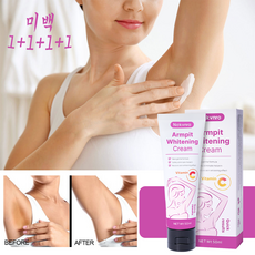 NEKVNRO 겨드랑이 미백크림 팔꿈치 y존 겨드랑이 색소침착 VC 톤업크림, 4개, 50ml