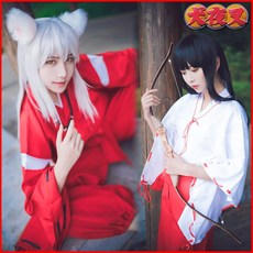 죽도집 cosplay옷 무사 검도 기모노 애니메이션 패션 가발 나막신 손톱 귀, C03-L