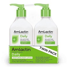 AmLactin 데일리 모이스춰라이징 바디 로션 2팩 79온스 부드럽고 매끄러운 피부를 위한 모이스처라이징 포장 상이, Lotion_7.9 Ounce (Pack of 1), 2개