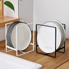 주방 접시 정리대 그릇 거치대 꽂이 보관 선반 접시랙, 접시거치대(L:화이트), 접시거치대(L:화이트)