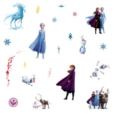 RoomMates - RMK4075SCS Disney Frozen 2 Character Peel and Stick Wall Decals 21 Wall Stickers Elsa