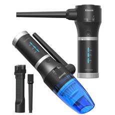 압축 공기 더스터 쿠니 15000mAh 무선 & 2 in 1 강력한 77000RPM /11000PA 컴퓨터용 탈착식 배터리로 전기 속도 향상 /키보드 자동차 전자제품, 1개