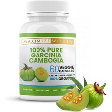 Maximum Slim 100% 가르시니아 캄보기아 HCA 추출물 60캡슐, 1개
