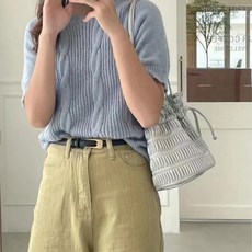 머니레드 복조리 실버백 가방