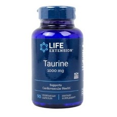 라이프익스텐션 타우린 1000mg 베지테리안 캡슐, 90정, 7개