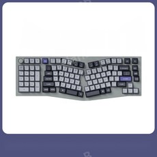 Keychron Q14 Pro 키크론 앨리스 배열 블루투스 기계식 키보드 왼손키보드, 베어본(스위치 키캡 없음), 포함, 실버 그레이