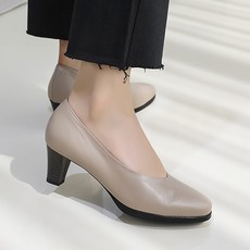 제이슈 가죽 수제화 페르소나 가보시 펌프스 6cm