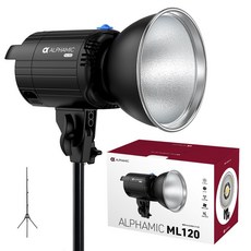 알파믹 촬영용 LED 조명 + 폴더블 스탠드, ML120, 1세트