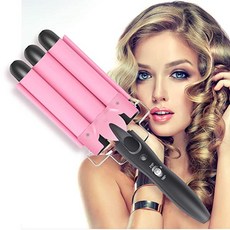SIHOHAN Hair Curler 3 Barrel Hair Curler 25mm Ceramic Curling Iron 3 Wand Hair Wavers Hair Triple, 단일상품