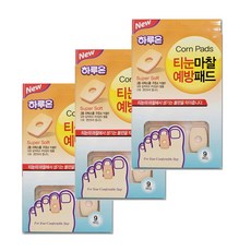 하루온 티눈마찰예방패드 티눈 보호밴드 9매입 x 3개, 9개입