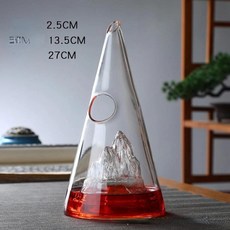 크리스탈 와인 디캔터 수제 레드 브랜디 샴페인 잔 피라미드 병 저그 푸어 통 패밀리, 1개