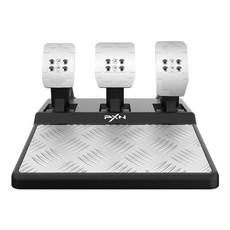 레이싱휠거치대 레이싱게임 레이싱휠 pxn v10 3 in 1 포스 피드백 레이싱 휠 게이밍 스티어링 휠 pc 컴퓨터ps4xbox용 홀 magntic 페달이 있는 volante, pxn-a3 페달, 1개
