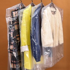 윈도우옷커버 투명 걸이 먼지 방지 옷보관커버 드라이클리닝 숍 일회용 겉주머니 양복 정장 가리개, 드라이클리닝 숍 100개 （무 ）, 60 *130CM （무릎넘어 옷 사용