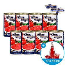 [보라티알] 롱고바디 토마토홀 400g x8개+(갈바니나 유기농 석류 355ml 1병증정/소비기한2024-06-02)