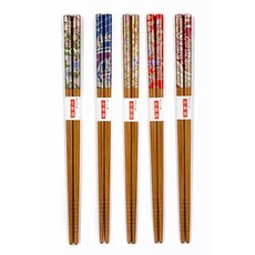 이로도리 대나무 젓가락 5P 세트, 5개