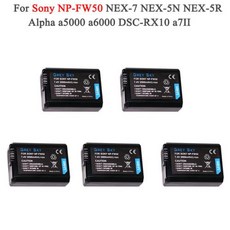2000mah NP-FW50 NP FW50 배터리 AKKU 소니 NEX-3N NEX-5 NEX-5N NEX-5R 알파 a5000 a6500 DSC-RX10 알파 a7S a7II 알