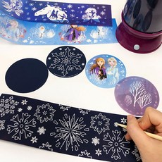 디즈니 겨울왕국2 DIY 스크래치 무드등 세트