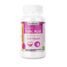 PRONUCARE ProNuCare Folic Acid 400 mcg 100 Tablets 임신초기비타민D 임신준비엽산 엽산400mg 활성형엽산 솔가천연엽산 임산부솔가엽산 남자엽산 천연엽산, 1개, 1