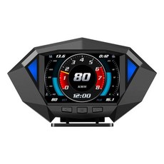 OBD2 GPS HUD 스마트 자동차 헤드 업 디스플레이 속도계 미터 게이지 올인원 차량 모델 나침반 피로 경보, 1개