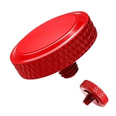 JJC Camera Soft Release Button Shutter Button for Fuji Fujifilm X-T5 X-T4 X-T3 X-T30 X-T30 II X-T20, Red & Red, 1개