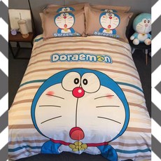 또비샵 도라에몽 도라A몽 이불커버 세트 (베개커버포함), 모노톤(스커트형)