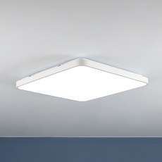 LED 나노 슬림 방등 50W 삼성칩 국내산 사각 안방등 홈 천장조명, 화이트