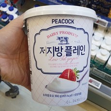 피코크 피코크 저지방 플레인 900g, 900ml, 단품, 1개
