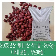 [다온농산] 2023년산 수입 캐나다산 적두/빨간팥 -20Kg- 팥앙금 팥빙수 팥죽, 1개, 20kg