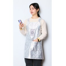 임산부 전자파차단 앞치마 실버스타 에이프런 주방 인덕션 공방 유치원 업소용 임신선물, 1개