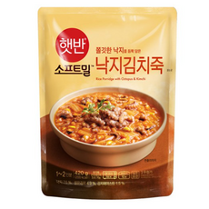 CJ 햇반 소프트밀 낙지김치죽 420g