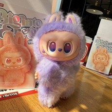 라부부 피규어 인형 유행상품 봉제인형 애착 강아지 곰 토끼 고양이 대형 캐릭터, 퍼플, 1개, 10cm