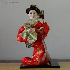 중국인형 전통 인테리어 소품 미니어쳐 게이샤 인형 선물 공예품 컬렉션 Kawaii Japanese Lovely with Beautiful Kimono House 사무실 장식 모형, 21