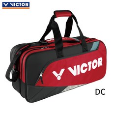 VICTOR 빅터 배드민턴 가방 정품 6팩 라켓 가방 BR3612, BR8609DC 스포츠카 빨강 및 검정