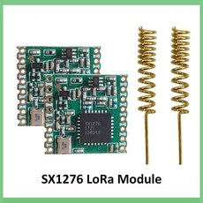 2pcs lorawan 트랜시버 RF LoRa 모듈 SX1276 칩 라디오 comunicador de longo alcance 통신 수신기 및 송신, 한개옵션0