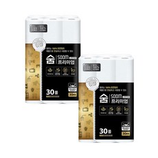숨 프리미엄 블랙 3겹30롤 2팩