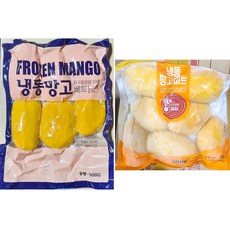 렌시푸드 망고 슬 500g X10 냉동망고 슬라이스, 10개
