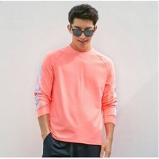 튜브트리 남성용 오버 루즈핏 래쉬가드 상의 A6209, 피치